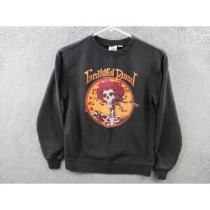 Grateful Dead Sweatshirt 2021 Pullover Black Skull Roses Bertha Music XS